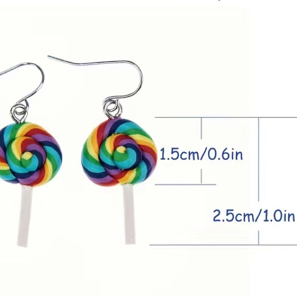 Lollipop earrings - Picture 2 of 2